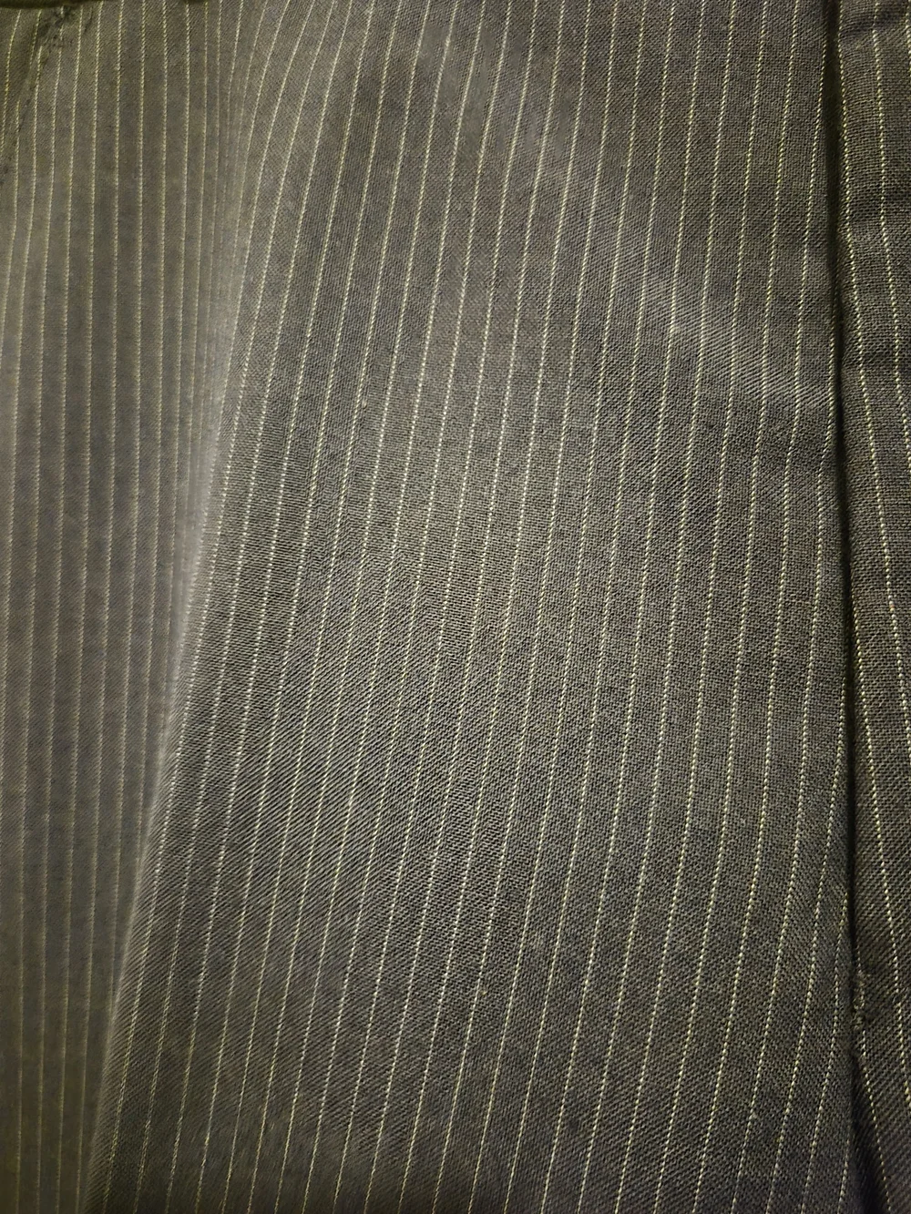Vintage Men's Navy Pinstripe Two-Button Suit Jacket and Pants